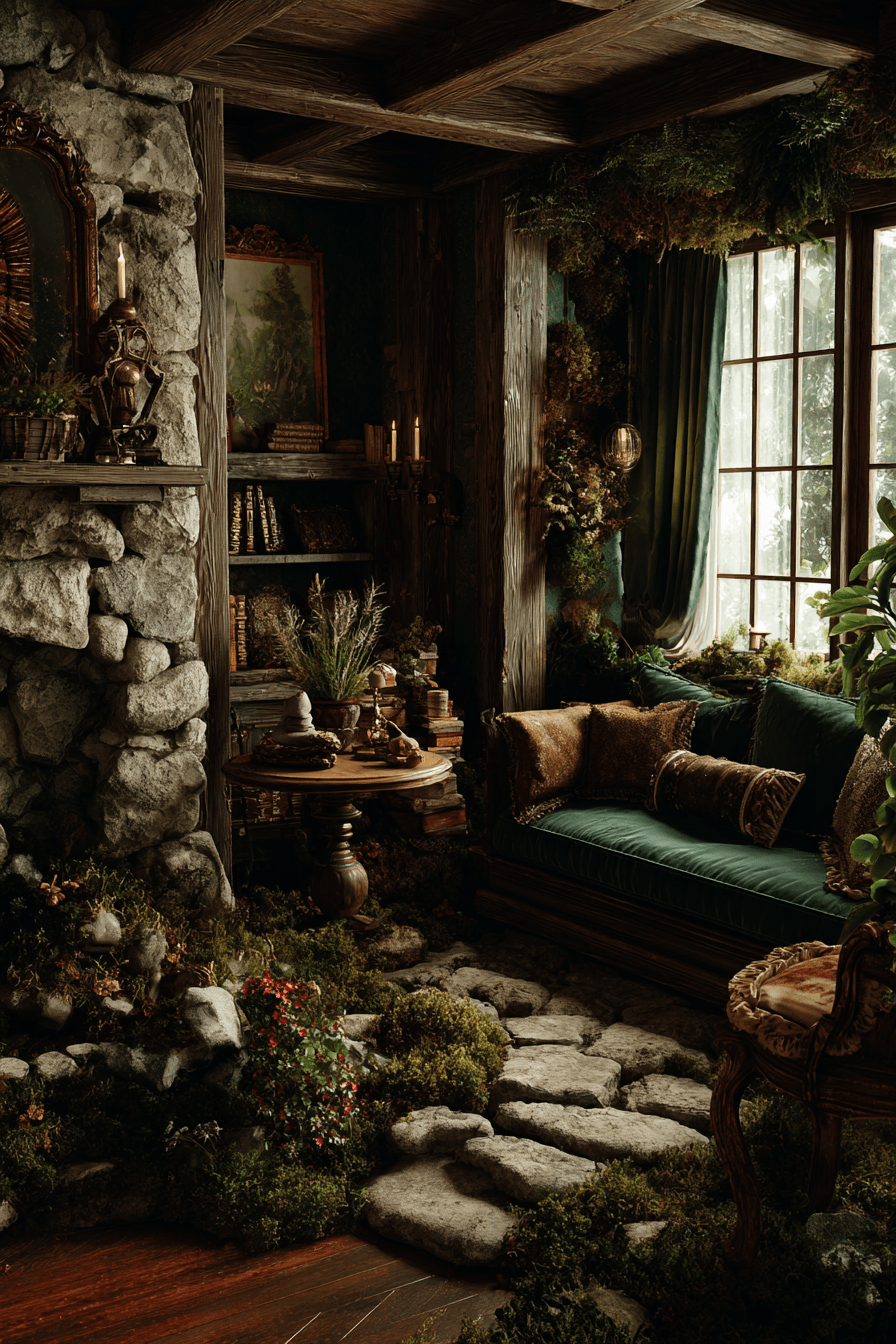 27 Dark Cottagecore Ideas for a Moody and Enchanting Home