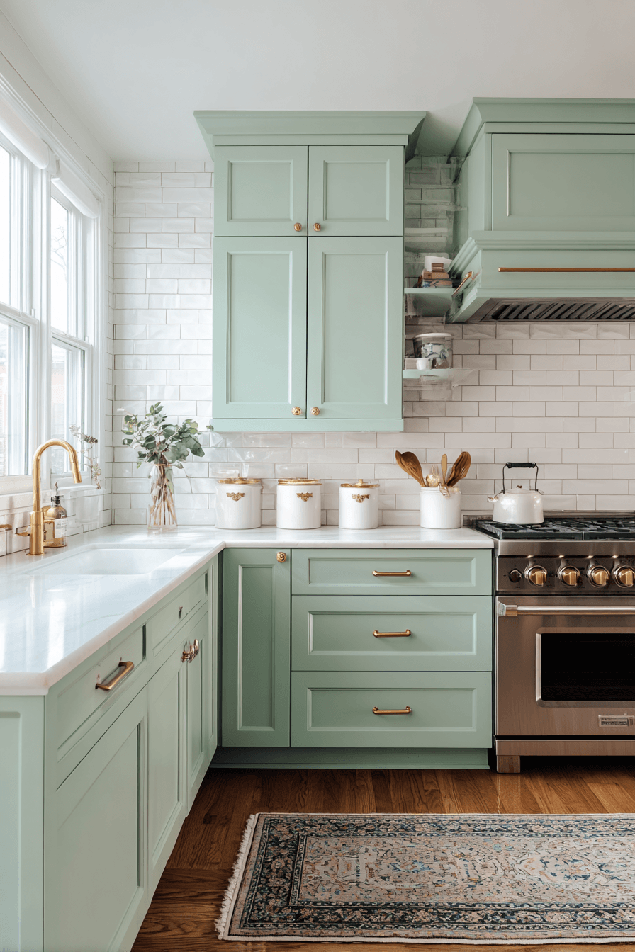 27 Mint Green Kitchen Cabinet Ideas for a Fresh Home