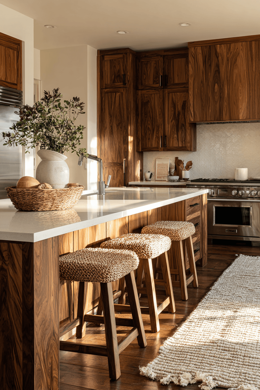 27 Walnut Kitchen Cabinet Ideas for a Warm and Timeless Look