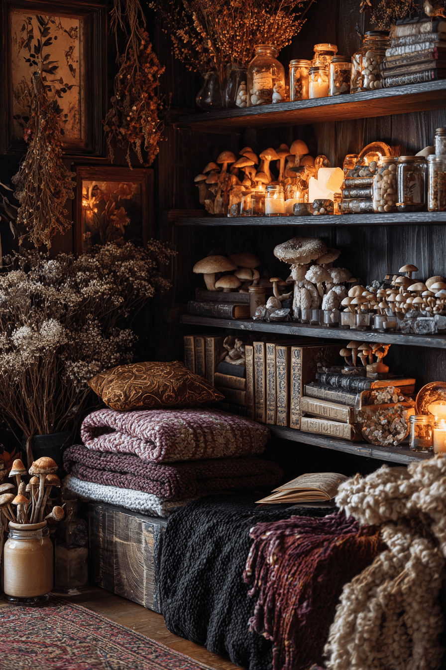 27 Dark Cottagecore Ideas for a Moody and Enchanting Home