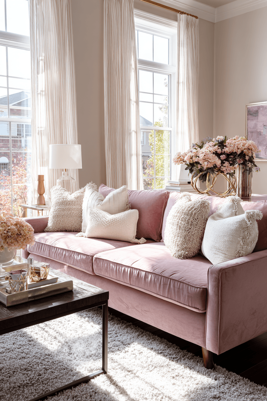 27 Pink Living Room Ideas for a Chic Cozy Space