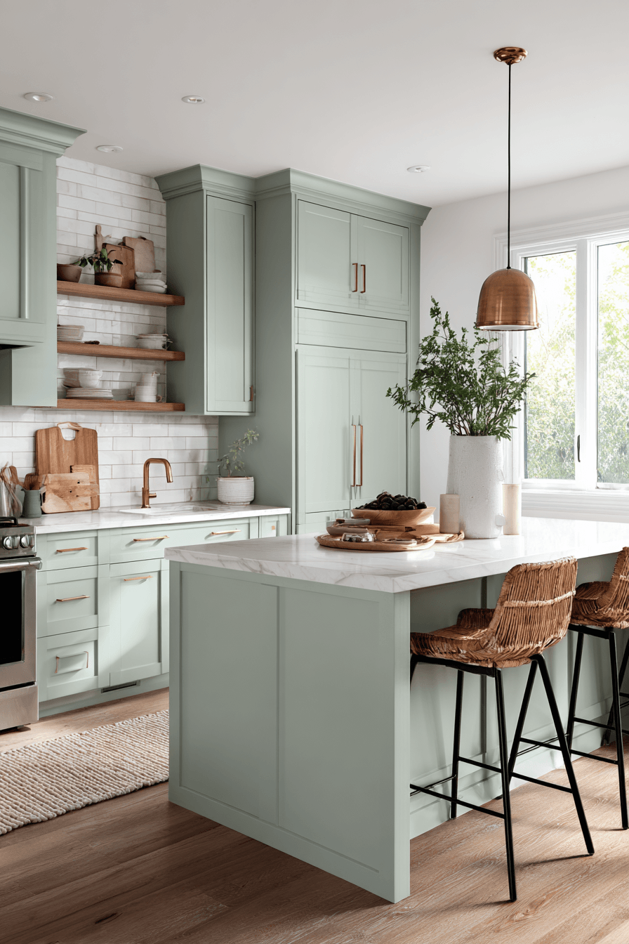 27 Mint Green Kitchen Cabinet Ideas for a Fresh Home