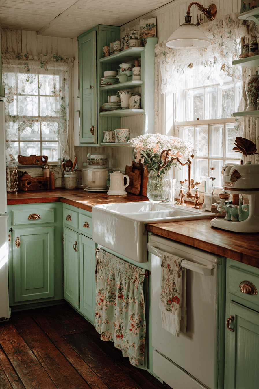 27 Mint Green Kitchen Cabinet Ideas for a Fresh Home