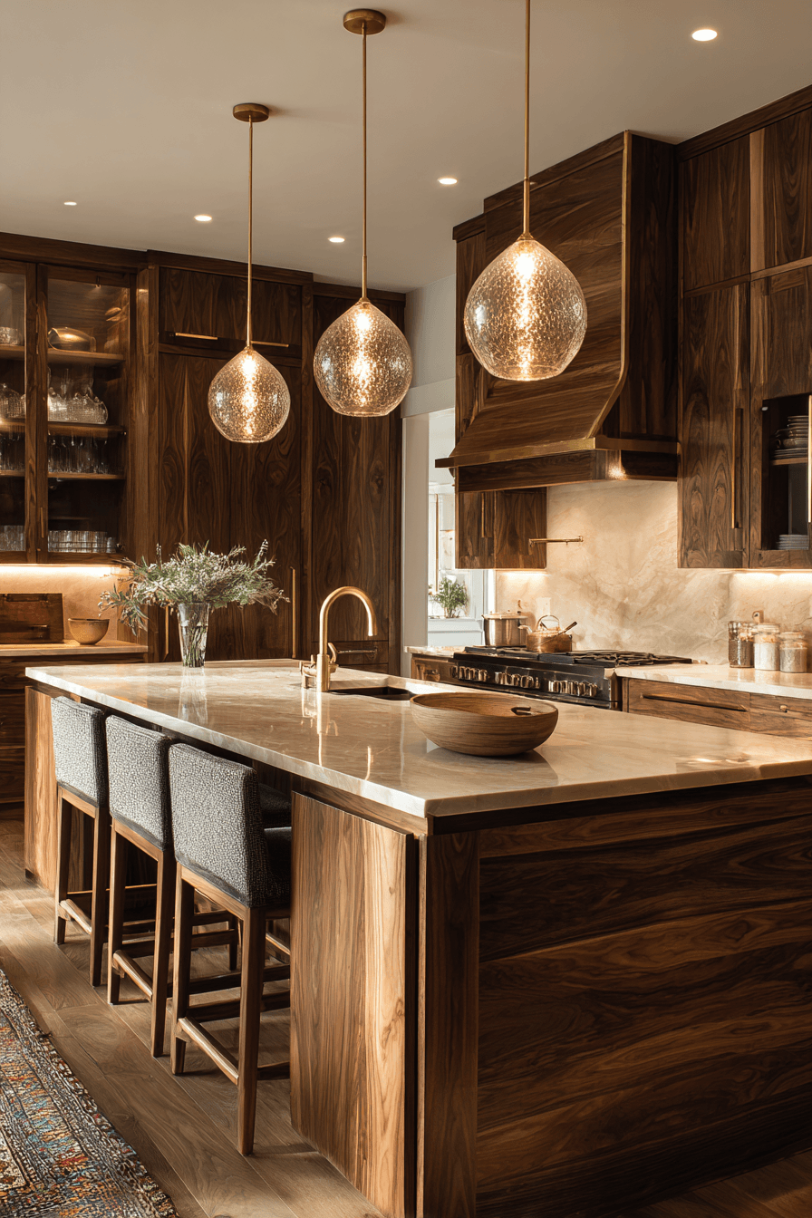 27 Walnut Kitchen Cabinet Ideas for a Warm and Timeless Look