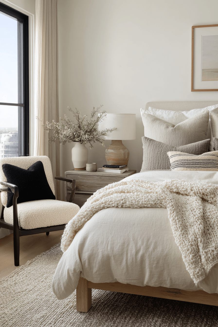 27 Black and Cream Bedroom Ideas to Create a Cozy Modern Look