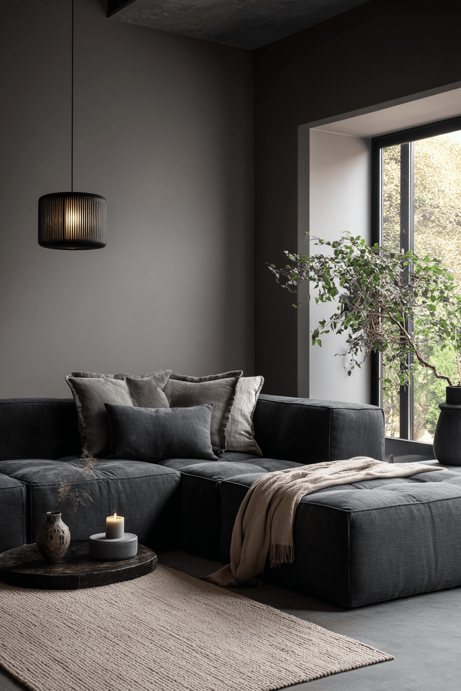 27 Dark Grey Couch Living Room Ideas for a Stylish and Cozy Space