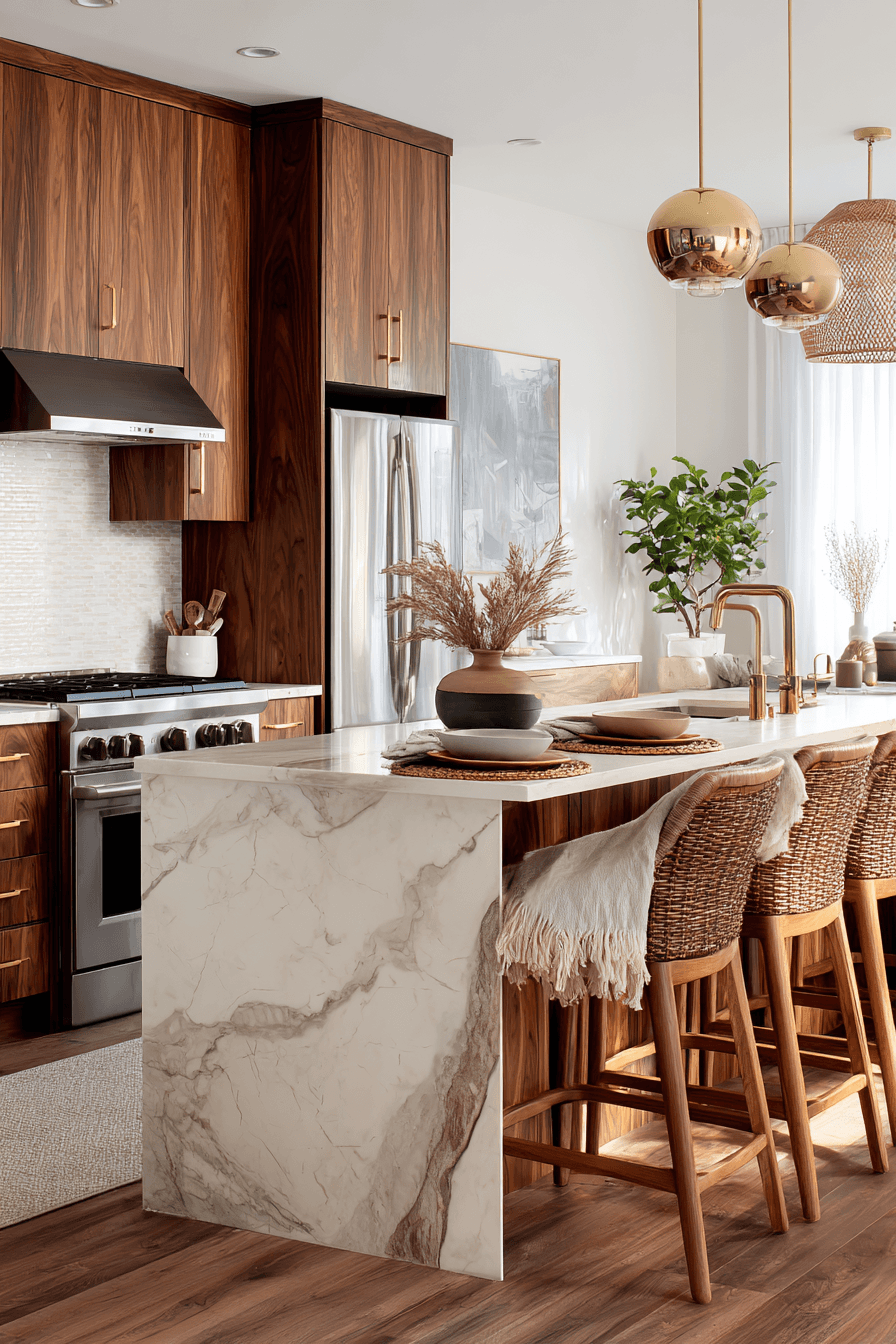 27 Walnut Kitchen Cabinet Ideas for a Warm and Timeless Look