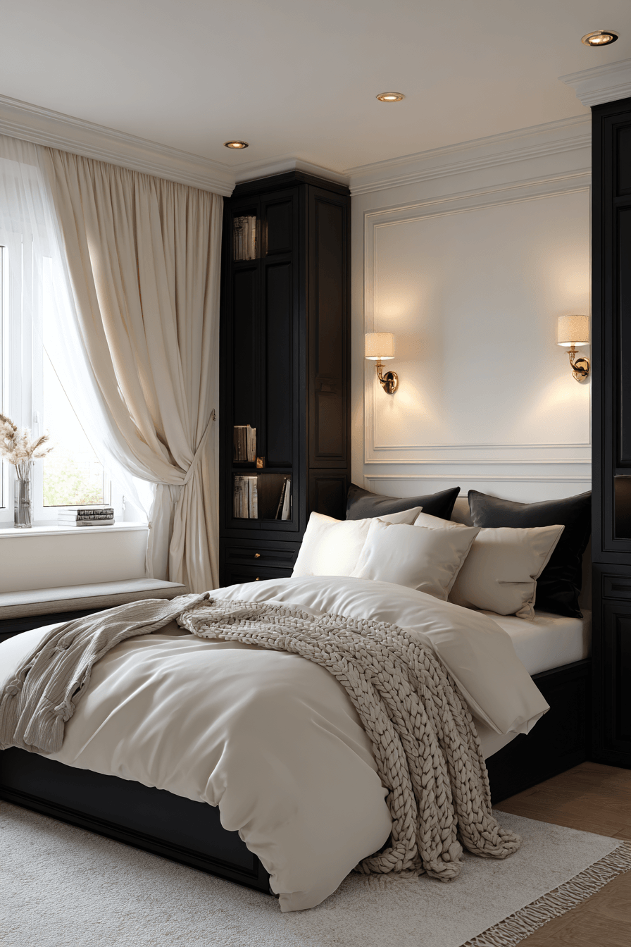 27 Black and Cream Bedroom Ideas to Create a Cozy Modern Look