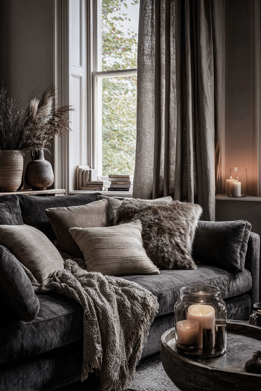 27 Dark Grey Couch Living Room Ideas for a Stylish and Cozy Space