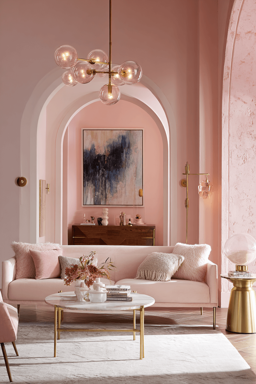 27 Pink Living Room Ideas for a Chic Cozy Space