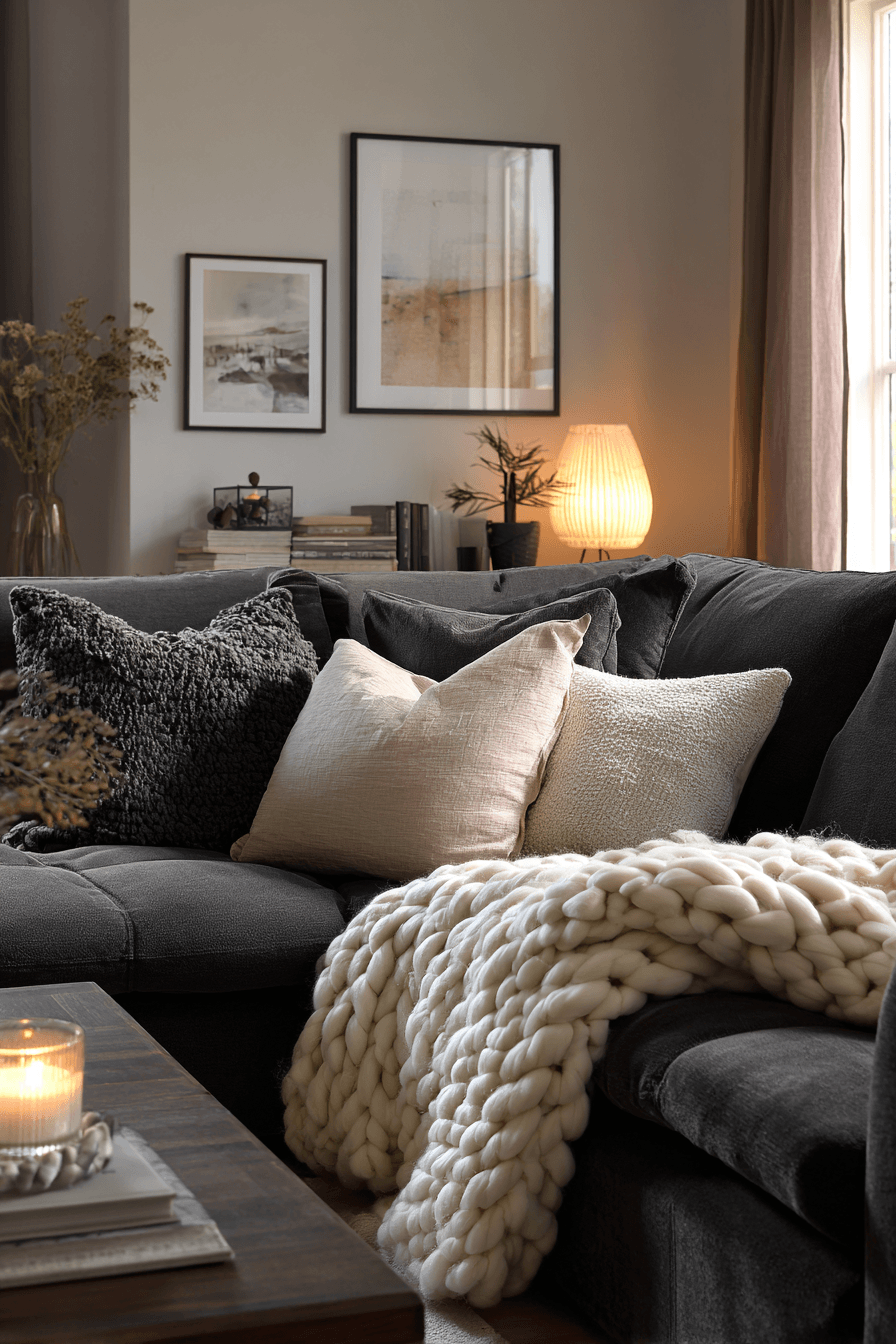 27 Dark Grey Couch Living Room Ideas for a Stylish and Cozy Space