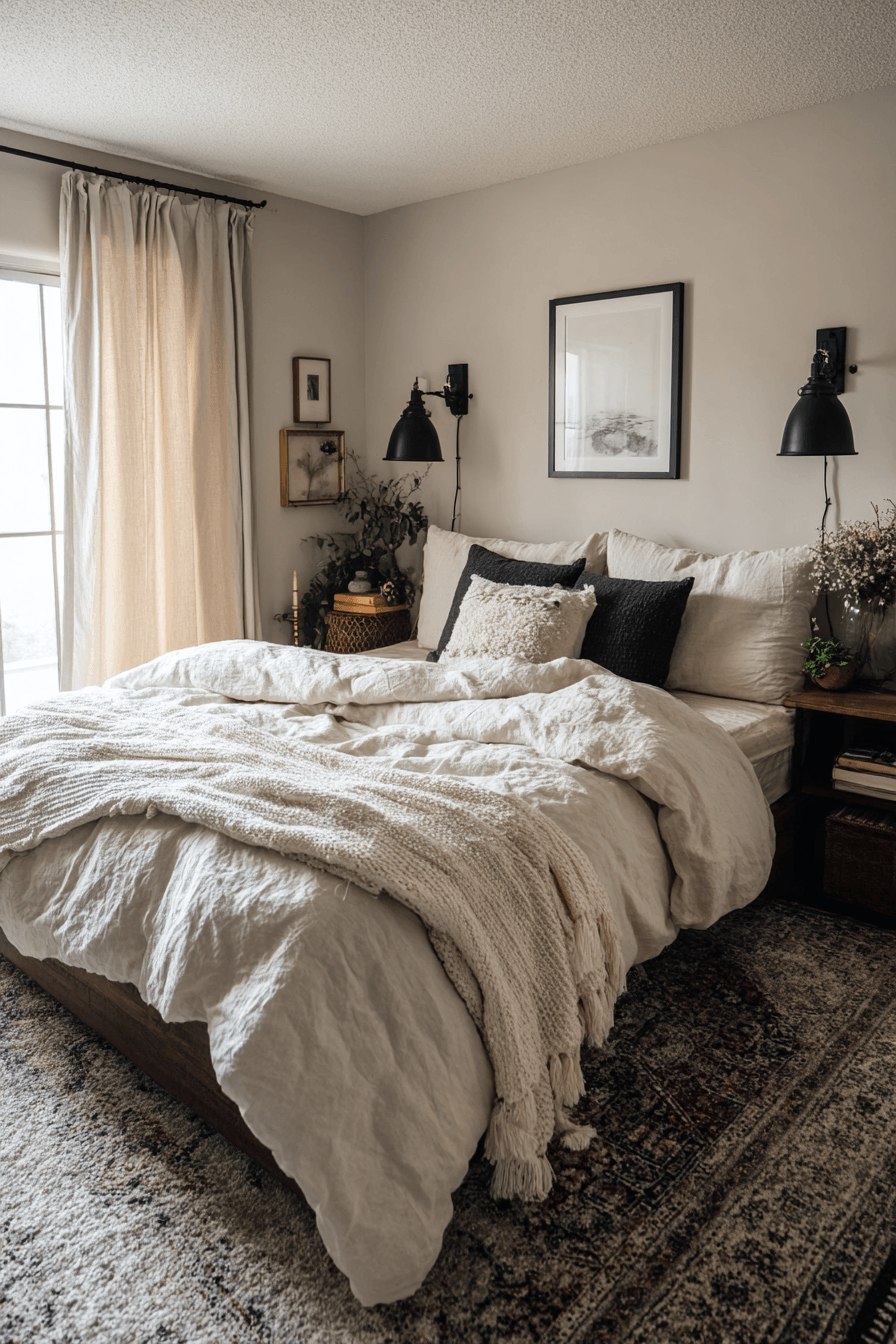 27 Black and Cream Bedroom Ideas to Create a Cozy Modern Look