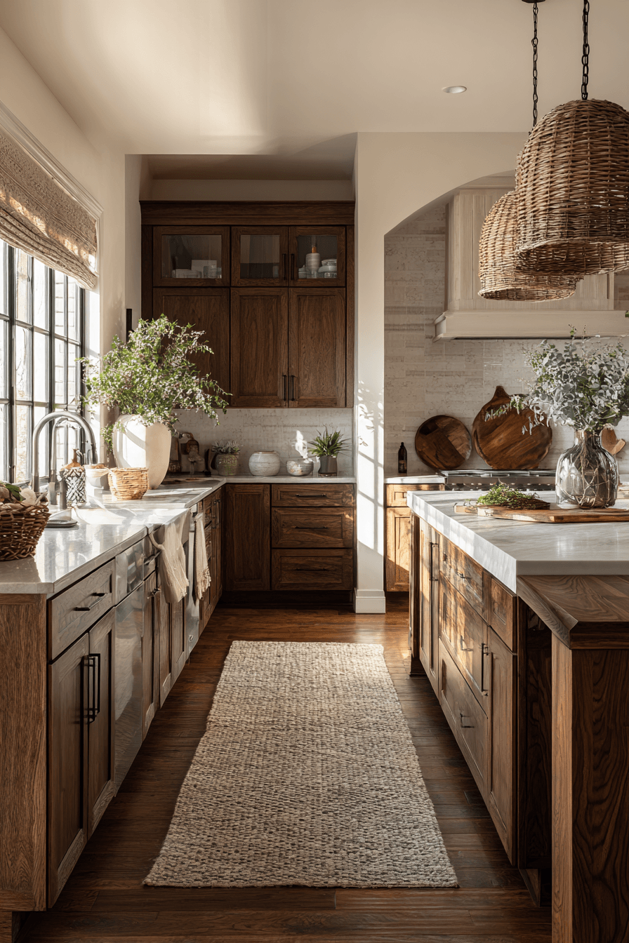27 Walnut Kitchen Cabinet Ideas for a Warm and Timeless Look
