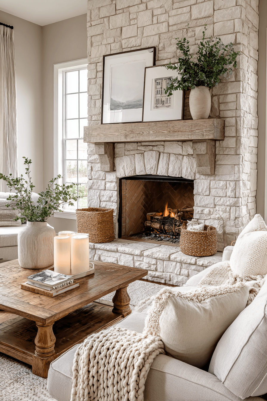 27 Rustic Living Room With Fireplace Ideas for a Cozy Retreat