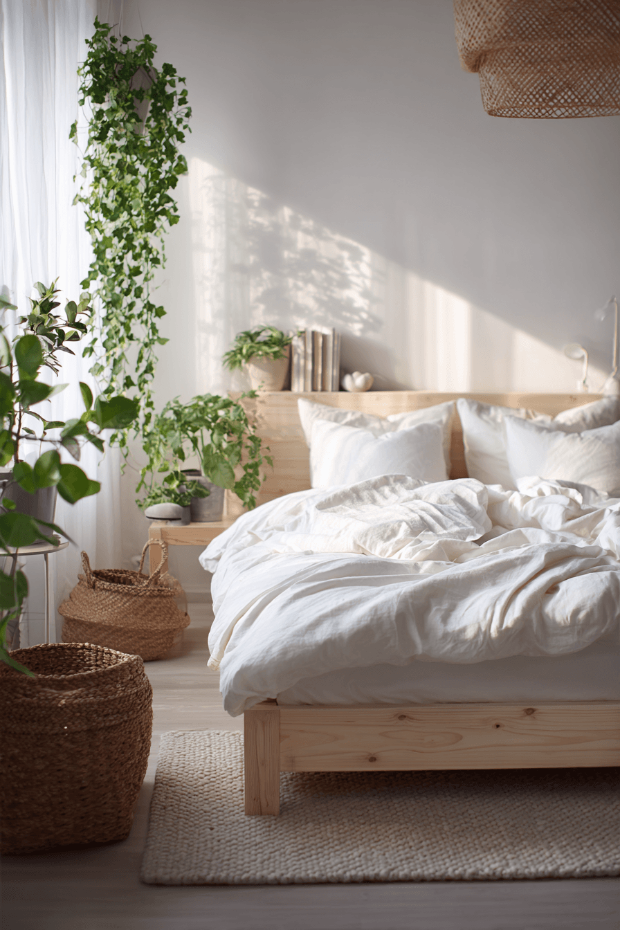 27 Dreamy Bedrooms With Plants for a Relaxing Vibe