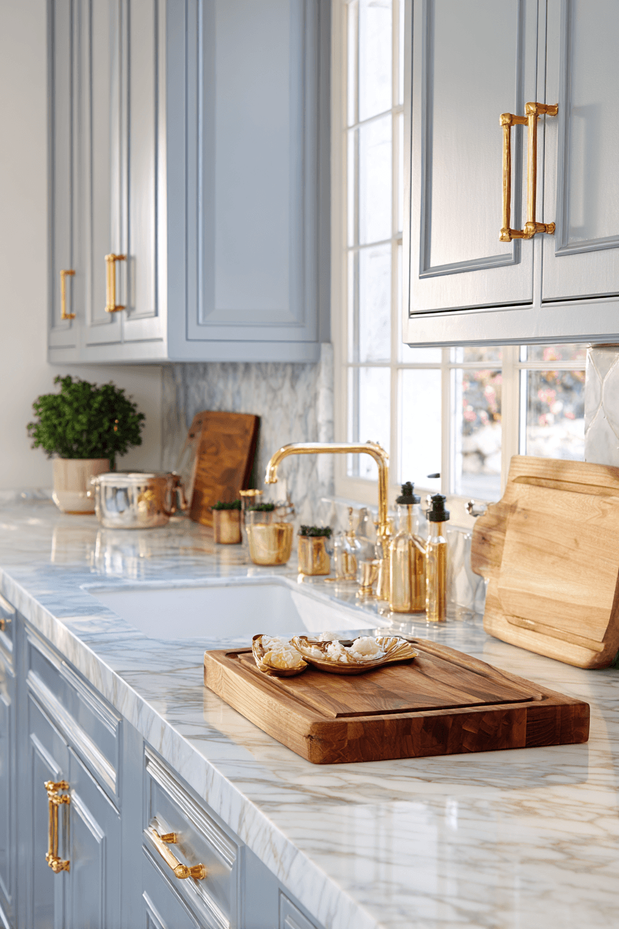 27 Blue Gray Kitchen Cabinets That Feel Calm and Elegant