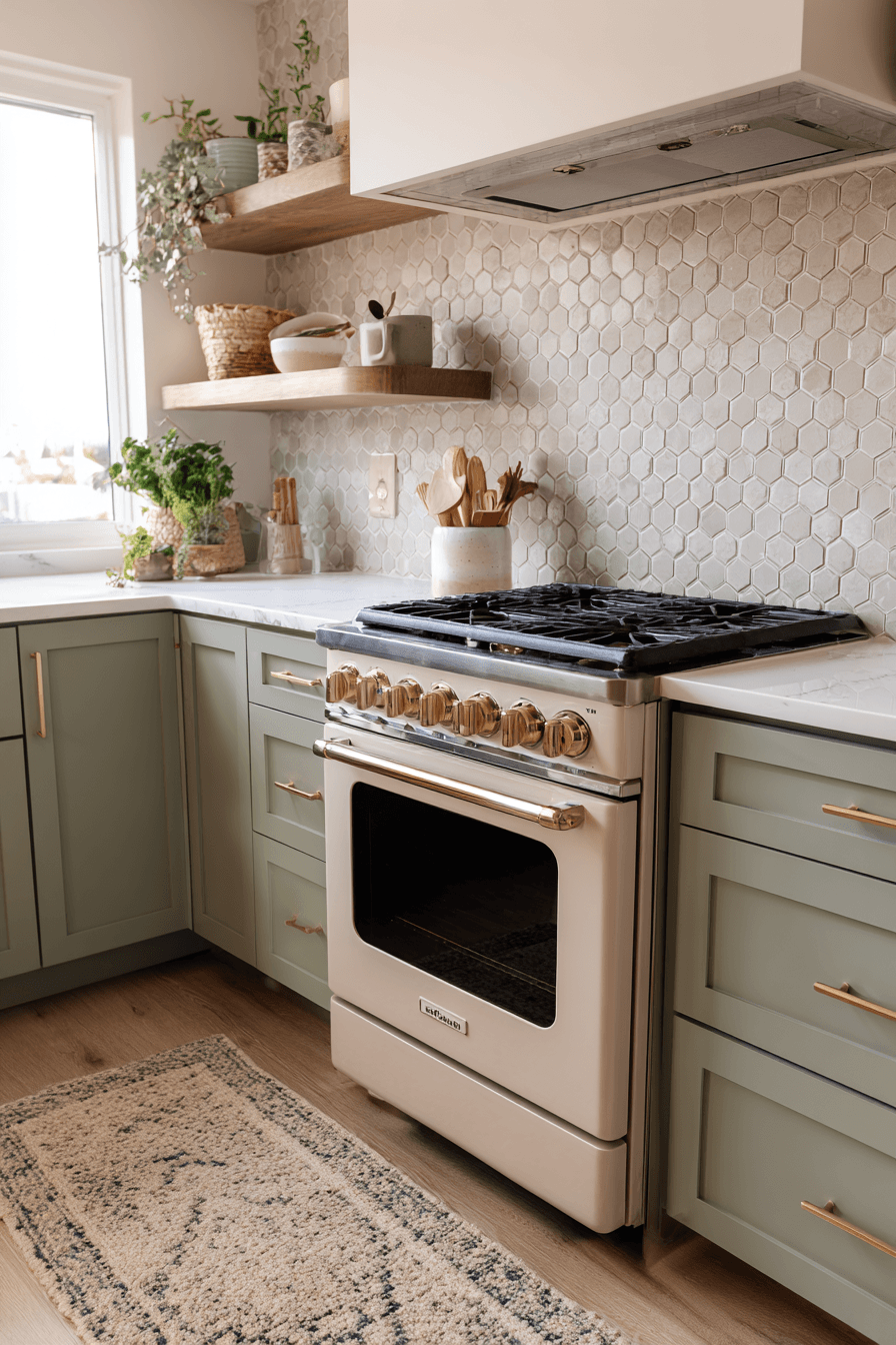 27 Pewter Green Kitchen Cabinet Ideas for a Calm and Timeless Home