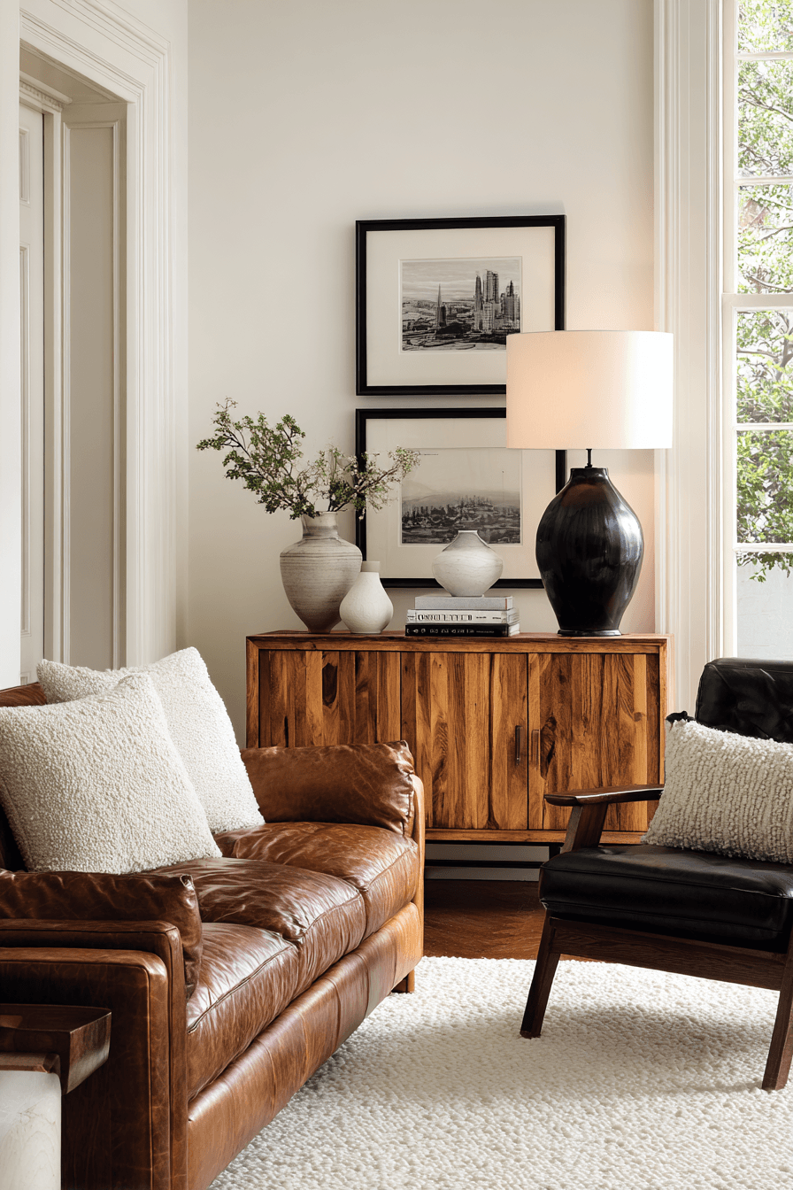 27 Black and Brown Living Room Designs That Feel Cozy and Elegant