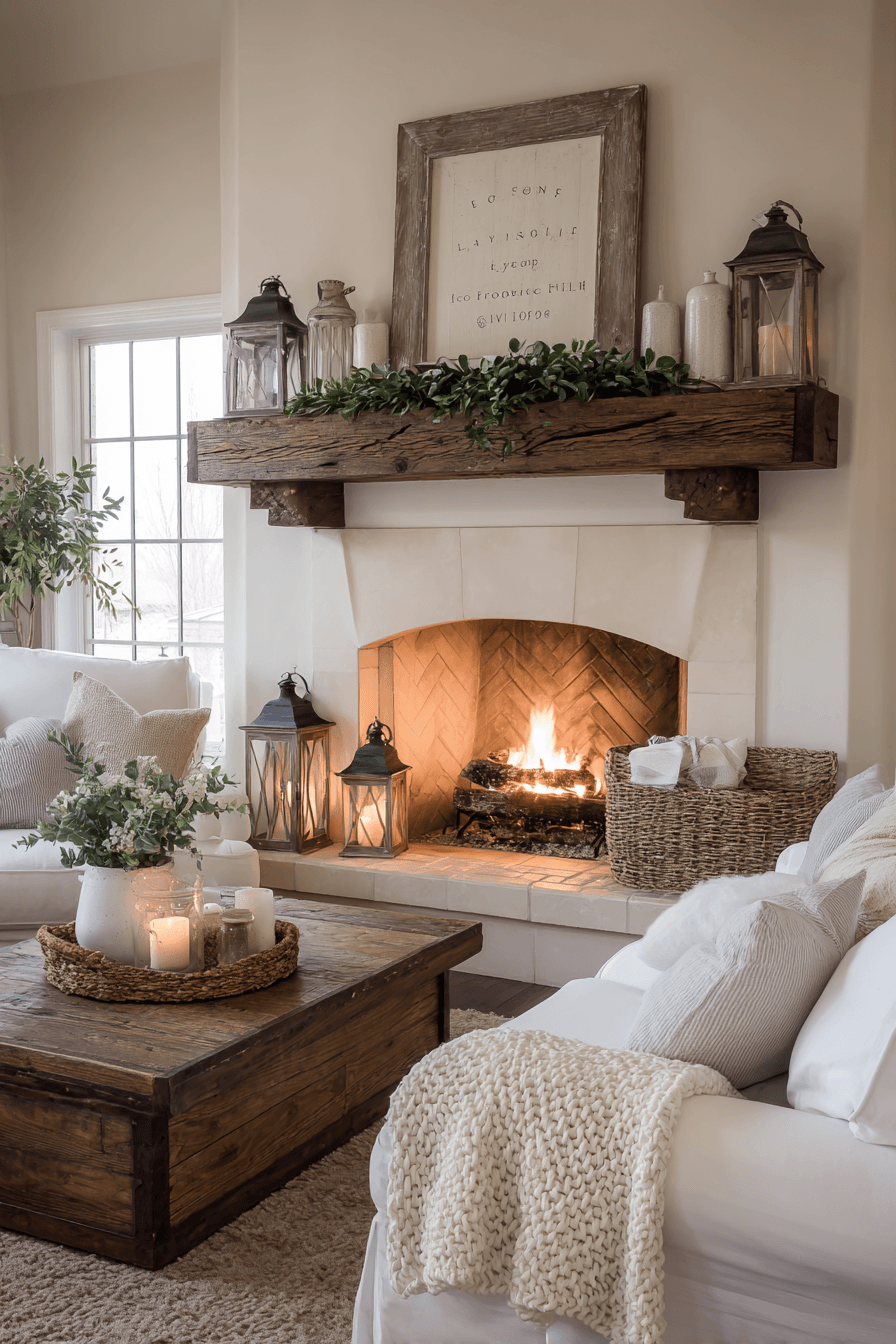 27 Rustic Living Room With Fireplace Ideas for a Cozy Retreat