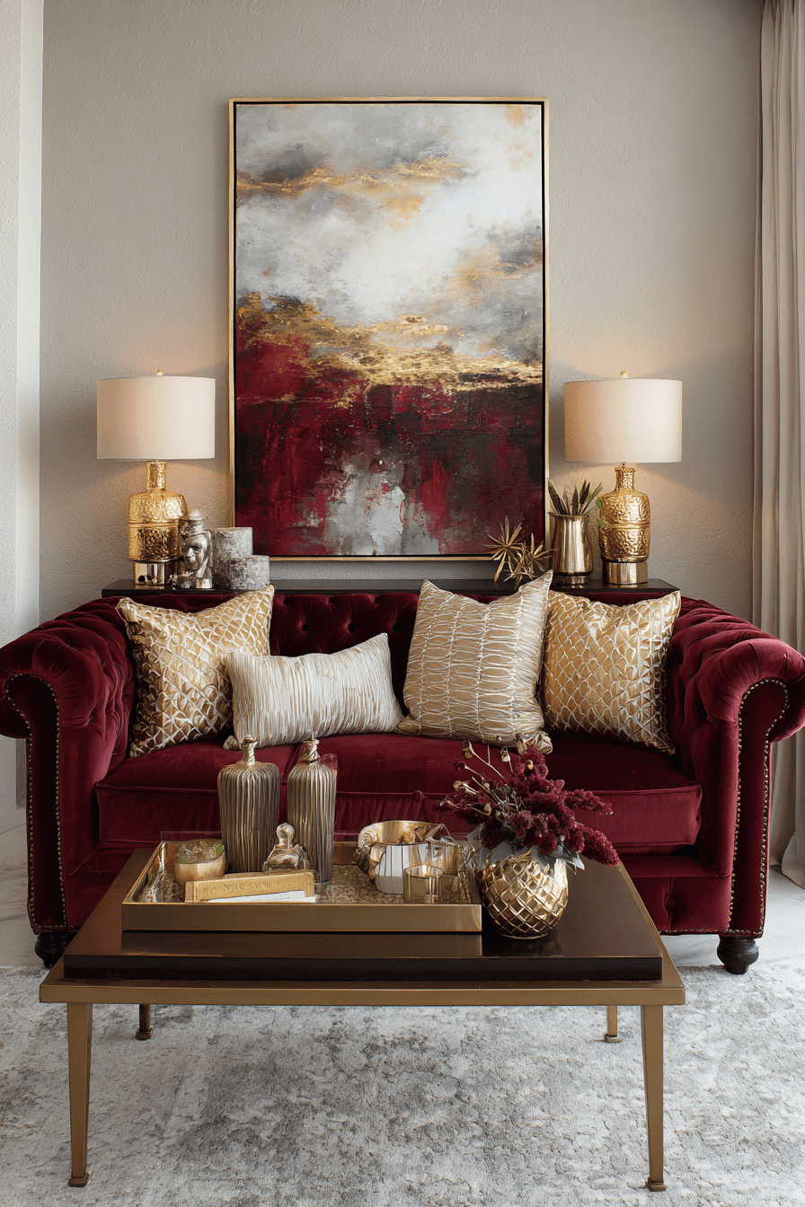 27 Burgundy Couch Living Room Ideas for a Rich and Stylish Space