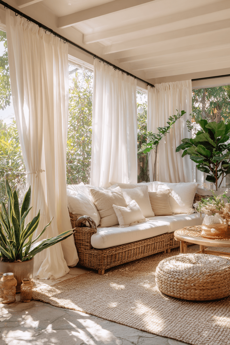 27 Boho Sunroom Ideas for a Bright and Relaxing Home Retreat