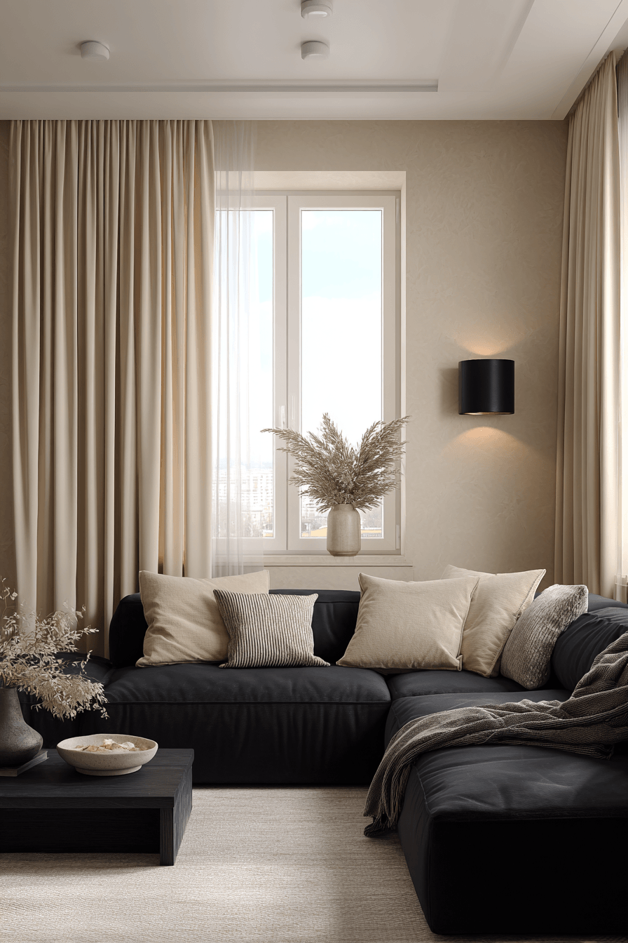 27 Beige and Black Living Room Ideas for a Cozy and Elegant Home