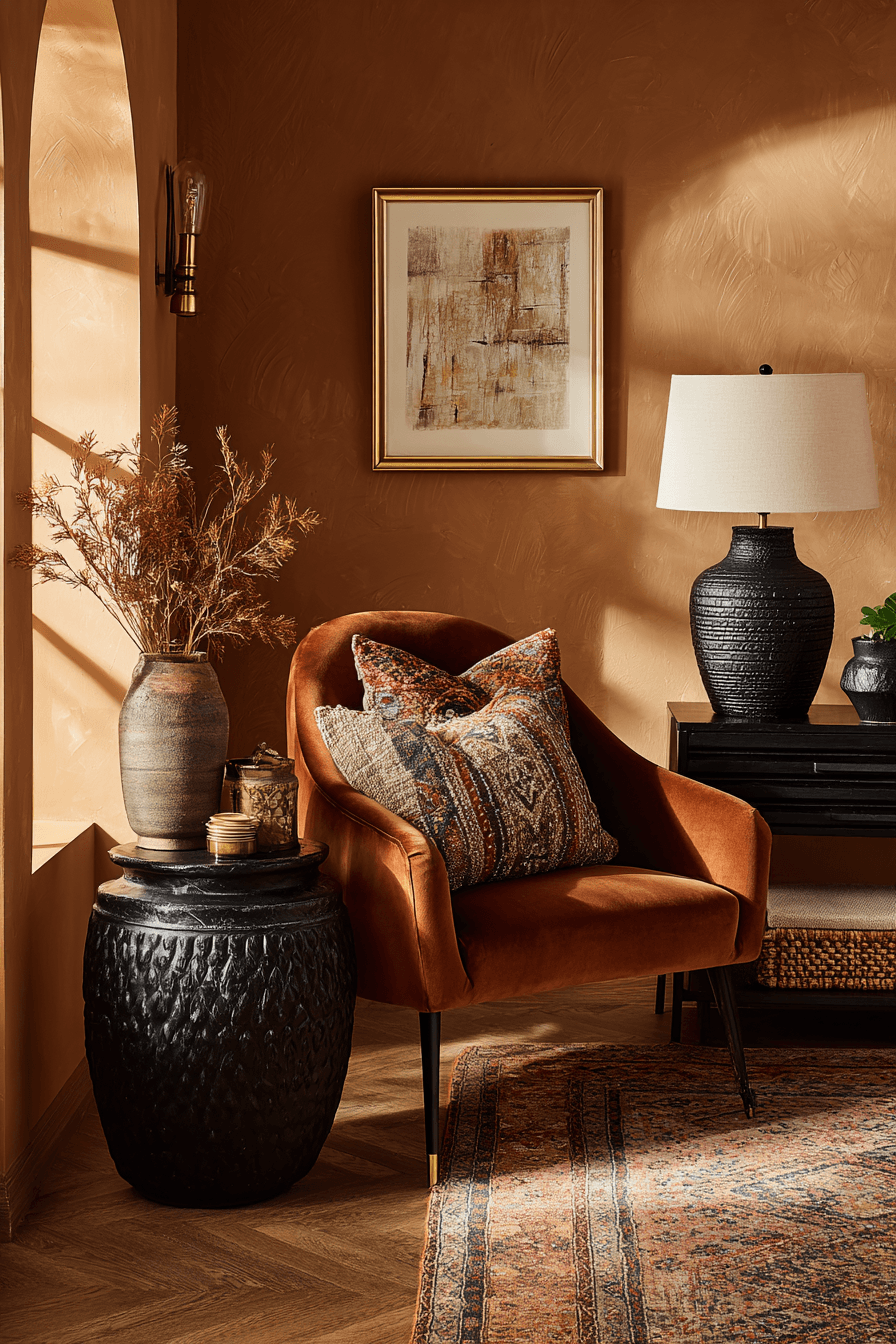 27 Black and Brown Living Room Designs That Feel Cozy and Elegant