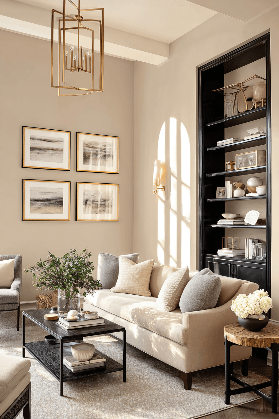 27 Beige and Black Living Room Ideas for a Cozy and Elegant Home