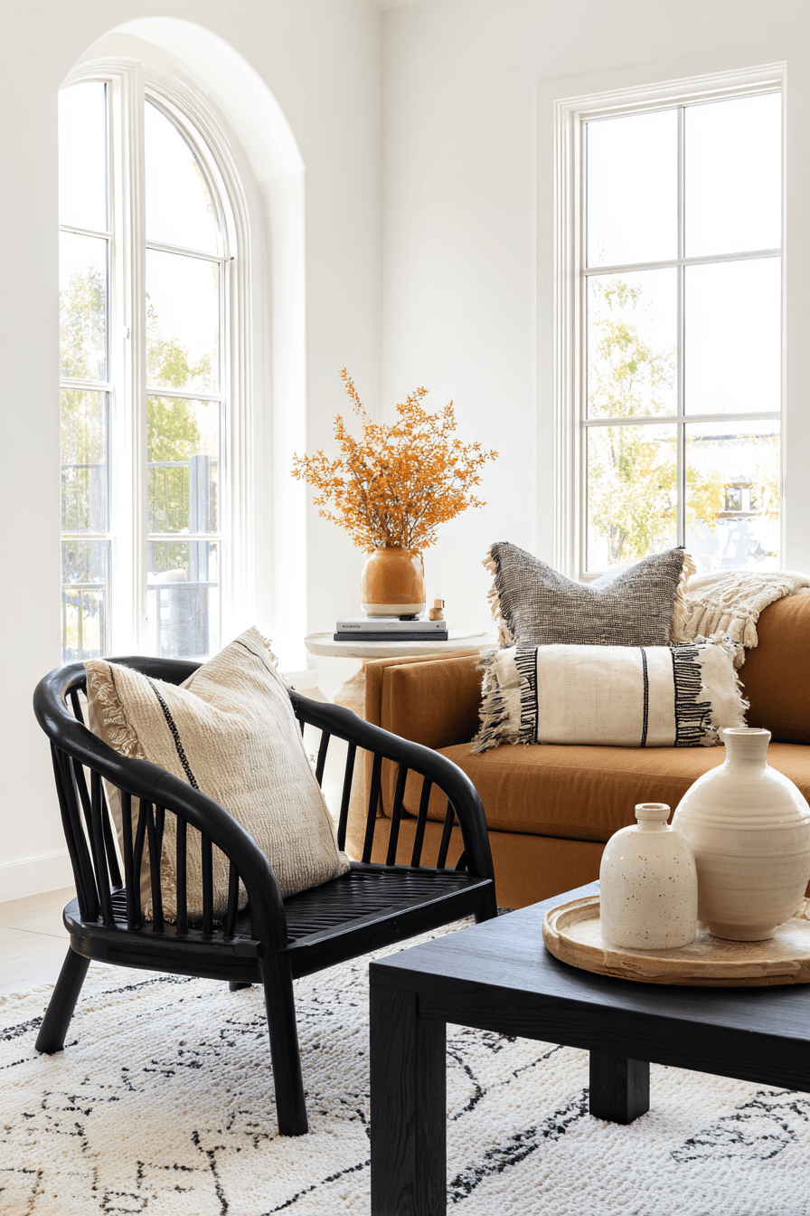 27 Black and Brown Living Room Designs That Feel Cozy and Elegant