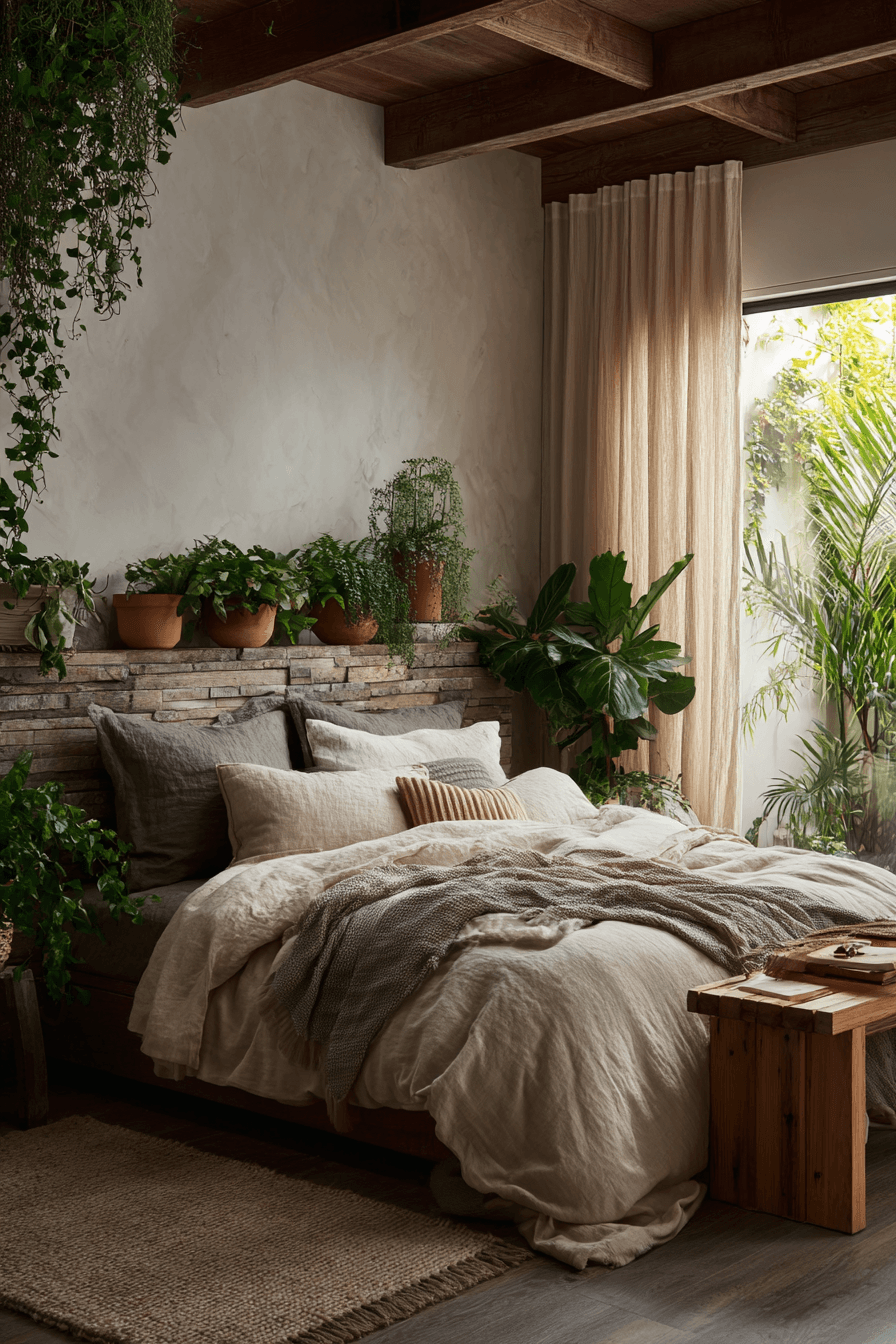 27 Dreamy Bedrooms With Plants for a Relaxing Vibe