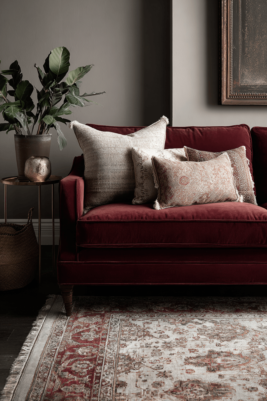 27 Burgundy Couch Living Room Ideas for a Rich and Stylish Space