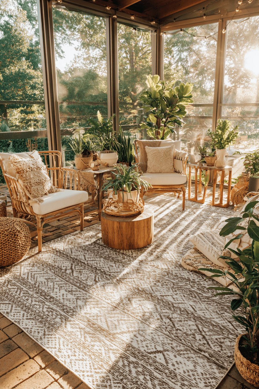 27 Boho Sunroom Ideas for a Bright and Relaxing Home Retreat