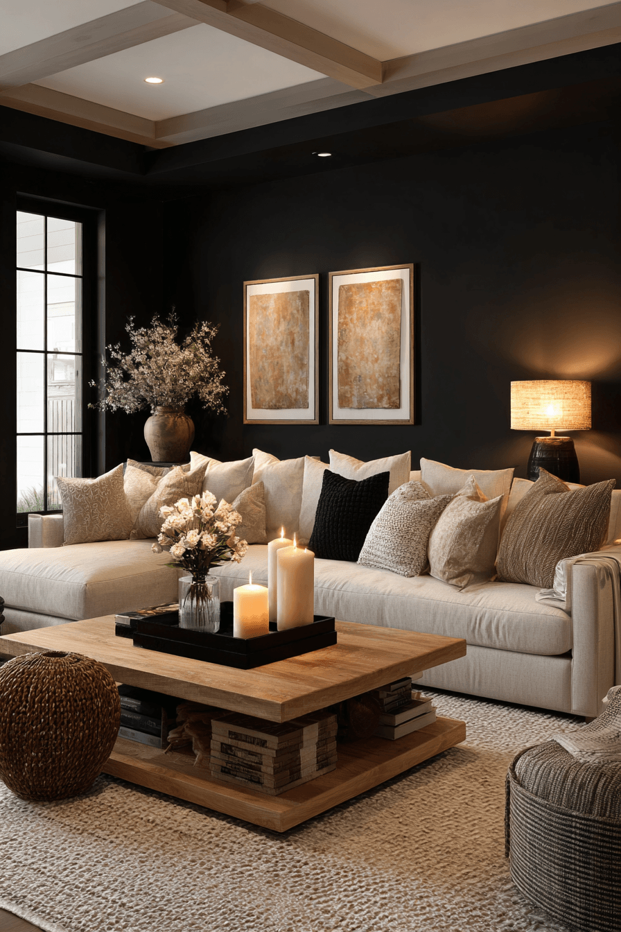 27 Beige and Black Living Room Ideas for a Cozy and Elegant Home