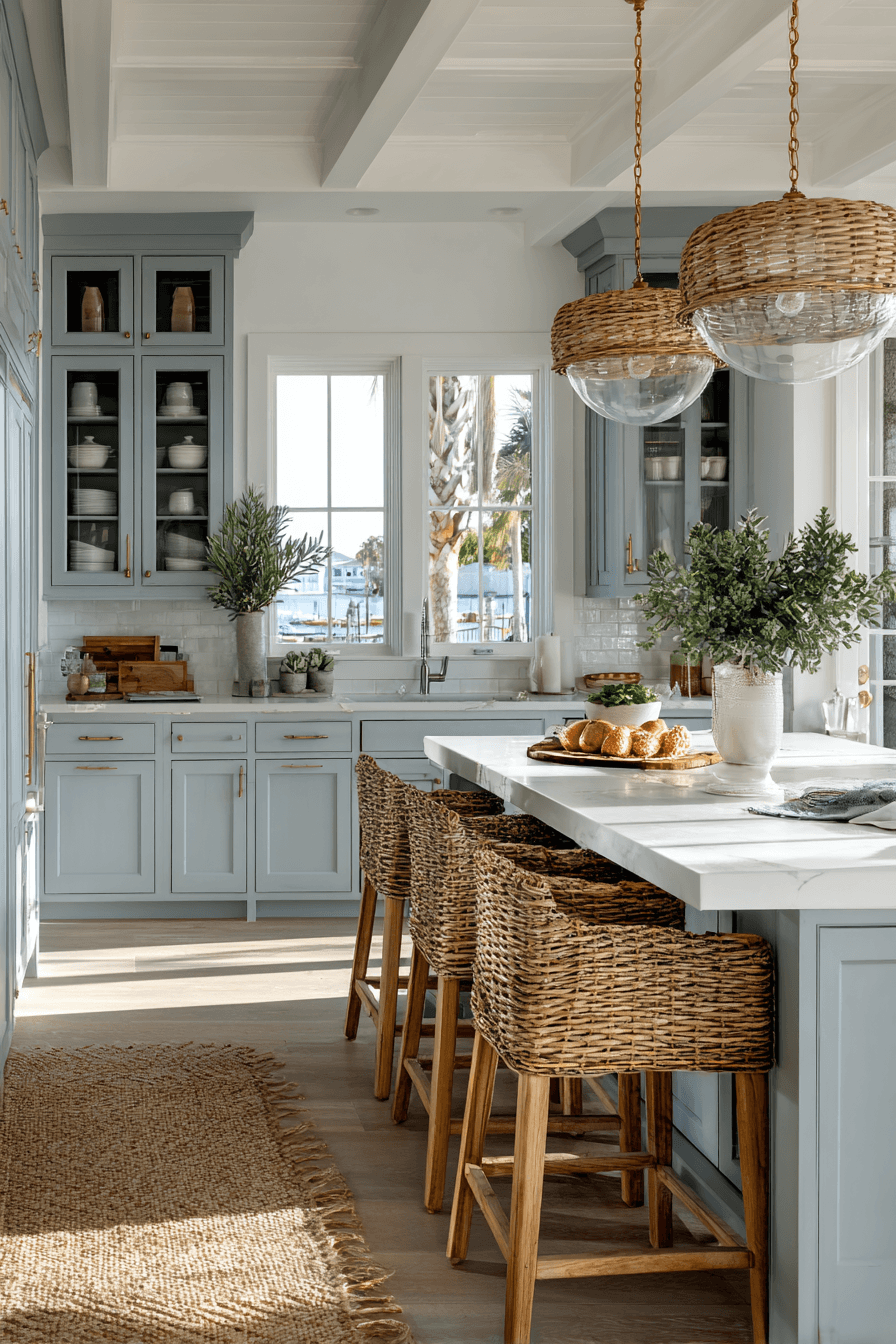 27 Blue Gray Kitchen Cabinets That Feel Calm and Elegant