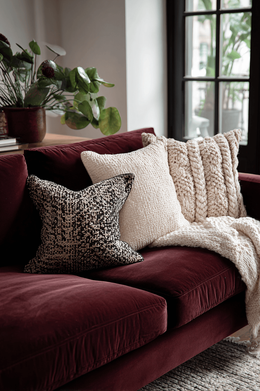 27 Burgundy Couch Living Room Ideas for a Rich and Stylish Space