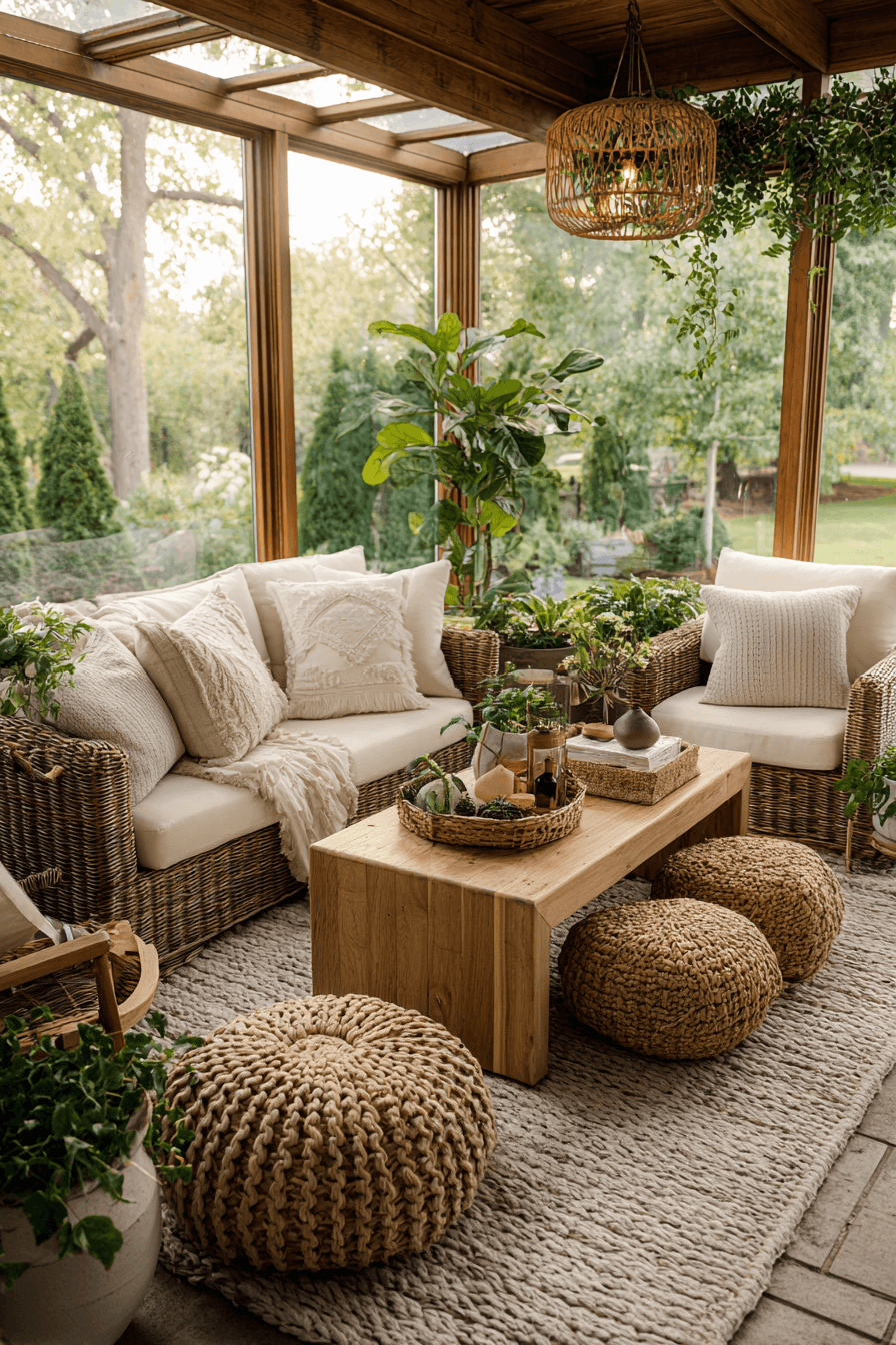 27 Boho Sunroom Ideas for a Bright and Relaxing Home Retreat