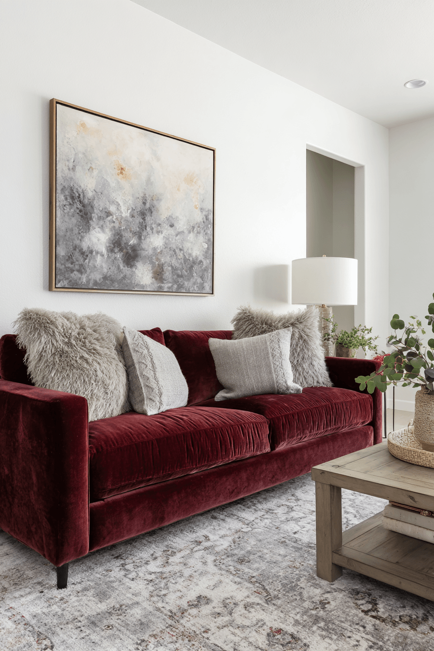 27 Burgundy Couch Living Room Ideas for a Rich and Stylish Space