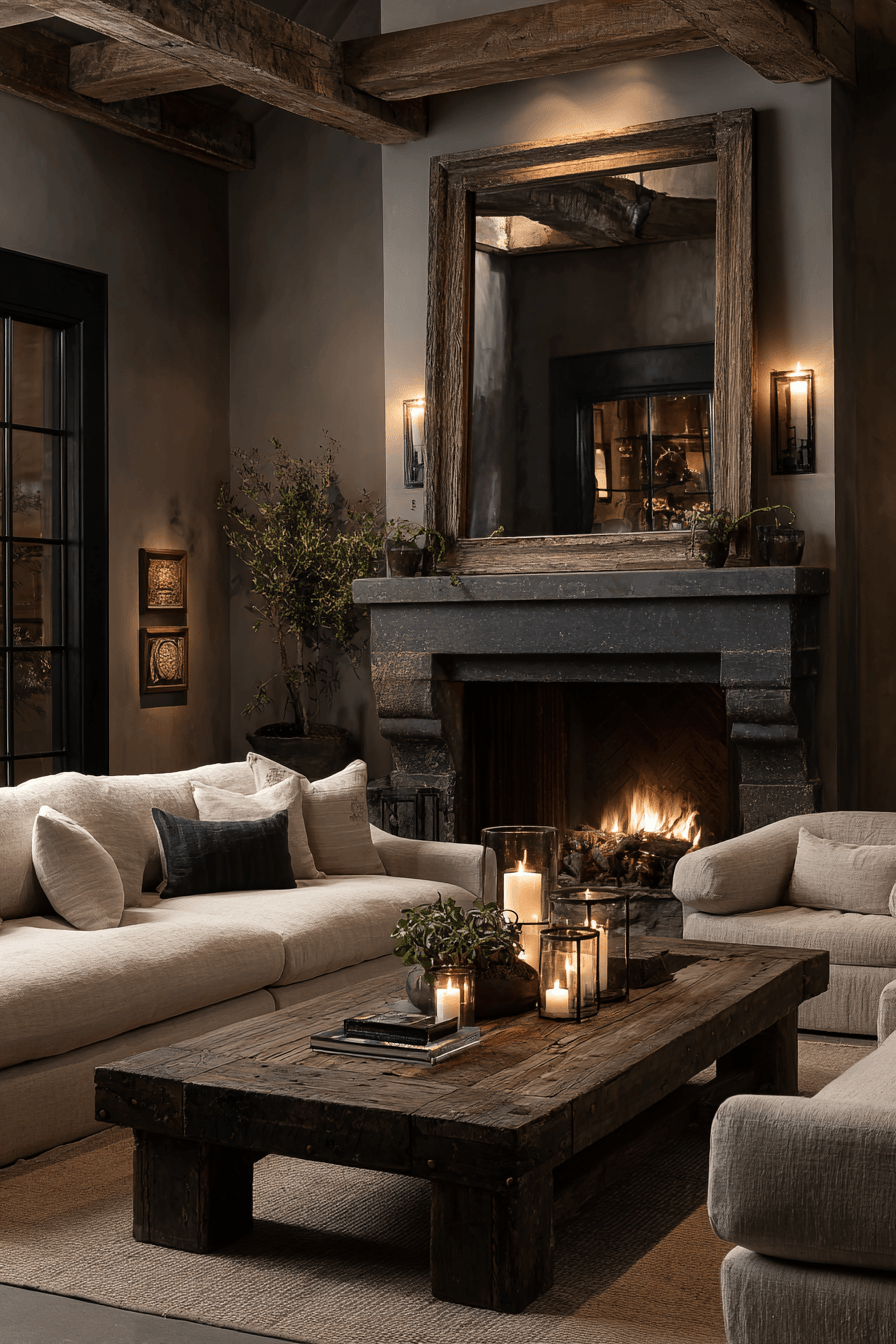 27 Rustic Living Room With Fireplace Ideas for a Cozy Retreat