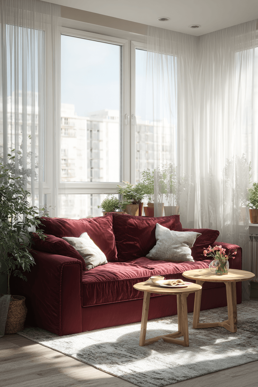 27 Burgundy Couch Living Room Ideas for a Rich and Stylish Space