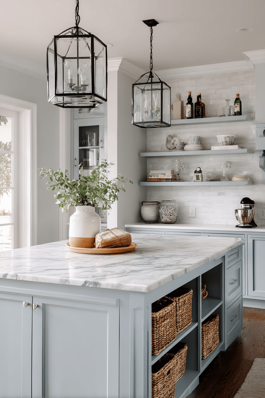 27 Cozy Small Kitchens With Islands That Look Surprisingly Spacious