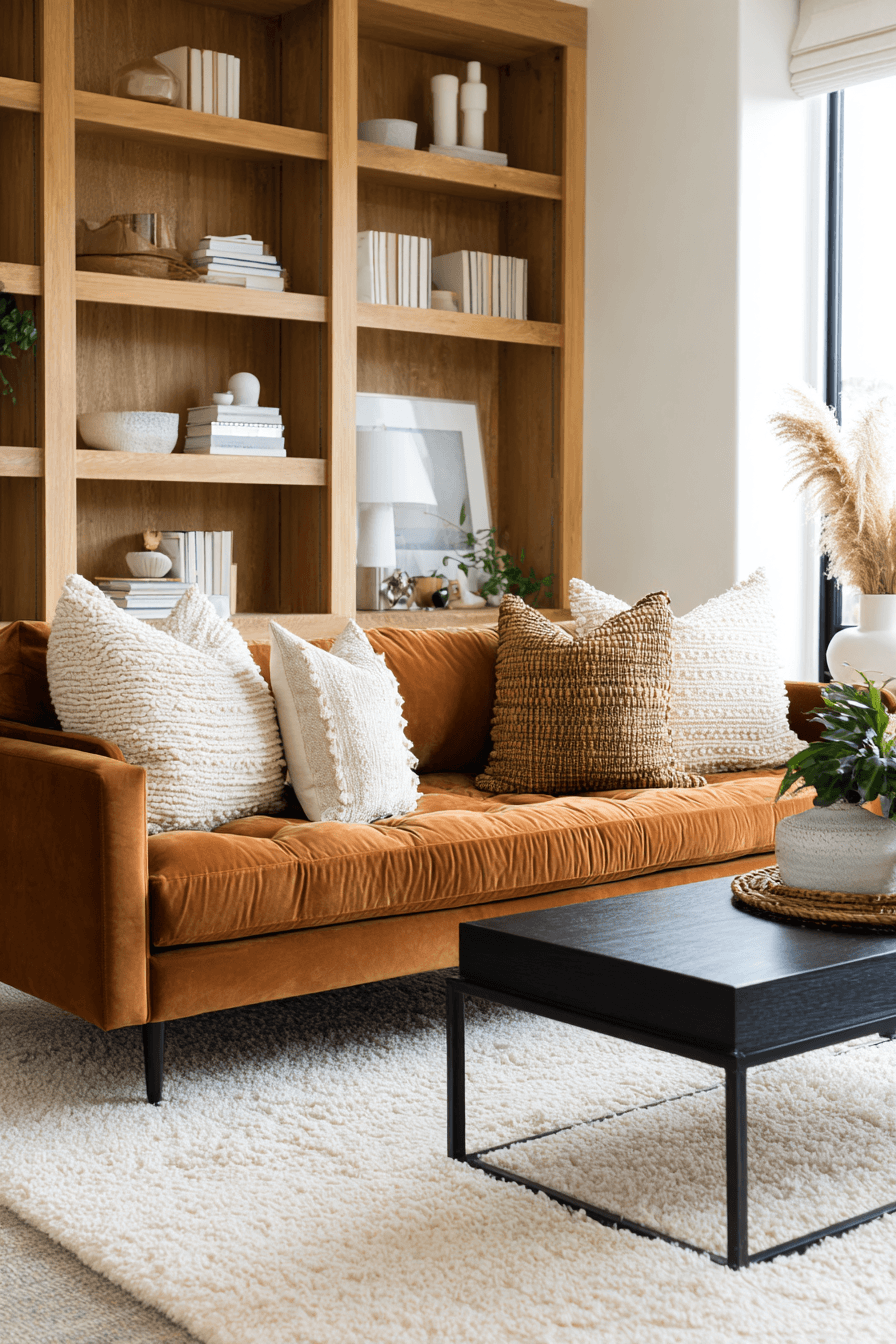 27 Black and Brown Living Room Designs That Feel Cozy and Elegant