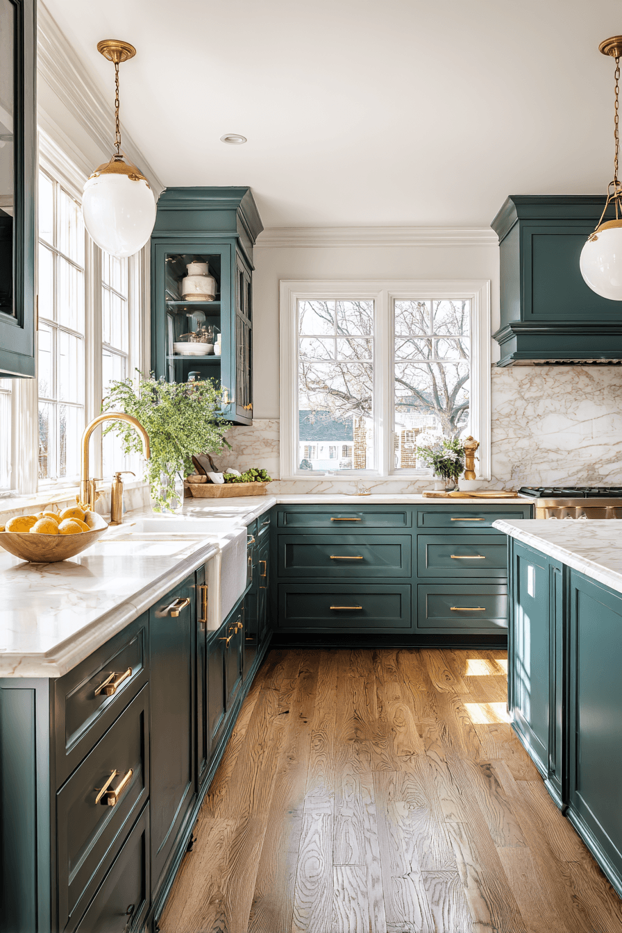 27 Pewter Green Kitchen Cabinet Ideas for a Calm and Timeless Home