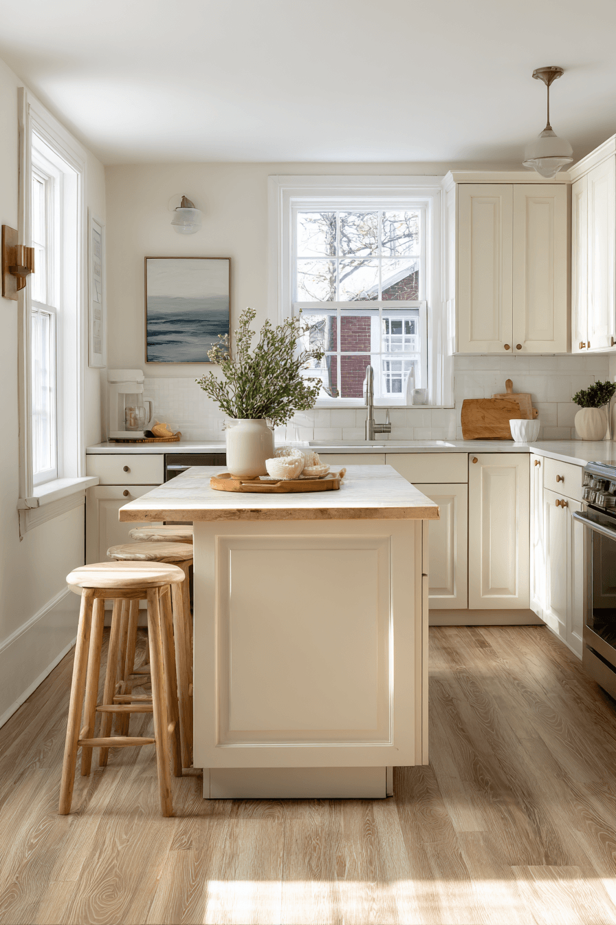27 Cozy Small Kitchens With Islands That Look Surprisingly Spacious