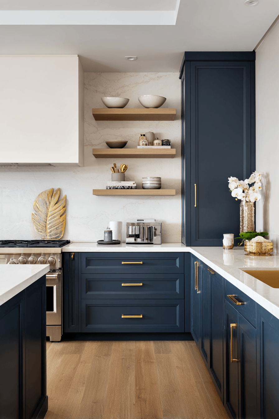 27 Blue Gray Kitchen Cabinets That Feel Calm and Elegant