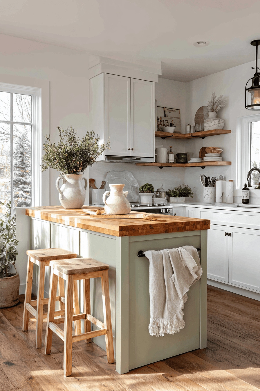 27 Cozy Small Kitchens With Islands That Look Surprisingly Spacious