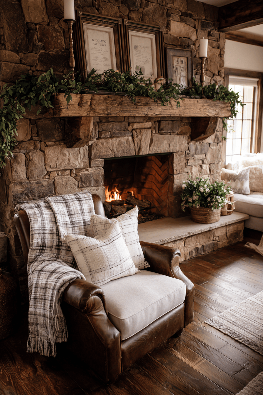 27 Rustic Living Room With Fireplace Ideas for a Cozy Retreat