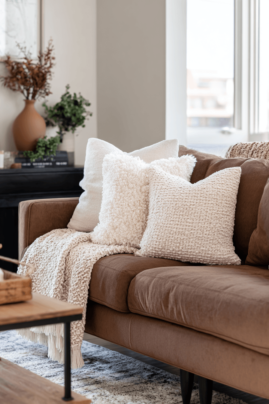 27 Black and Brown Living Room Designs That Feel Cozy and Elegant