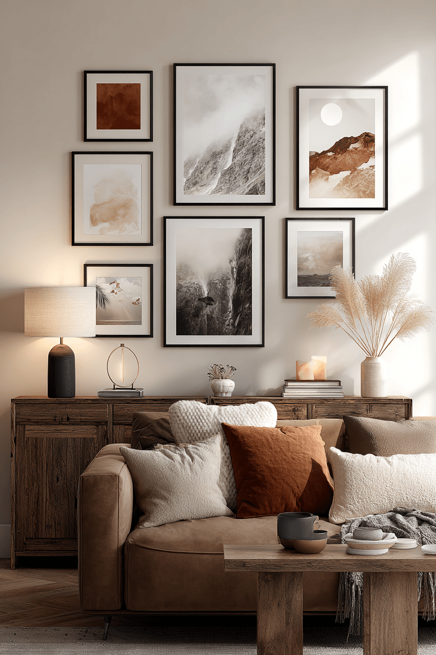 27 Black and Brown Living Room Designs That Feel Cozy and Elegant