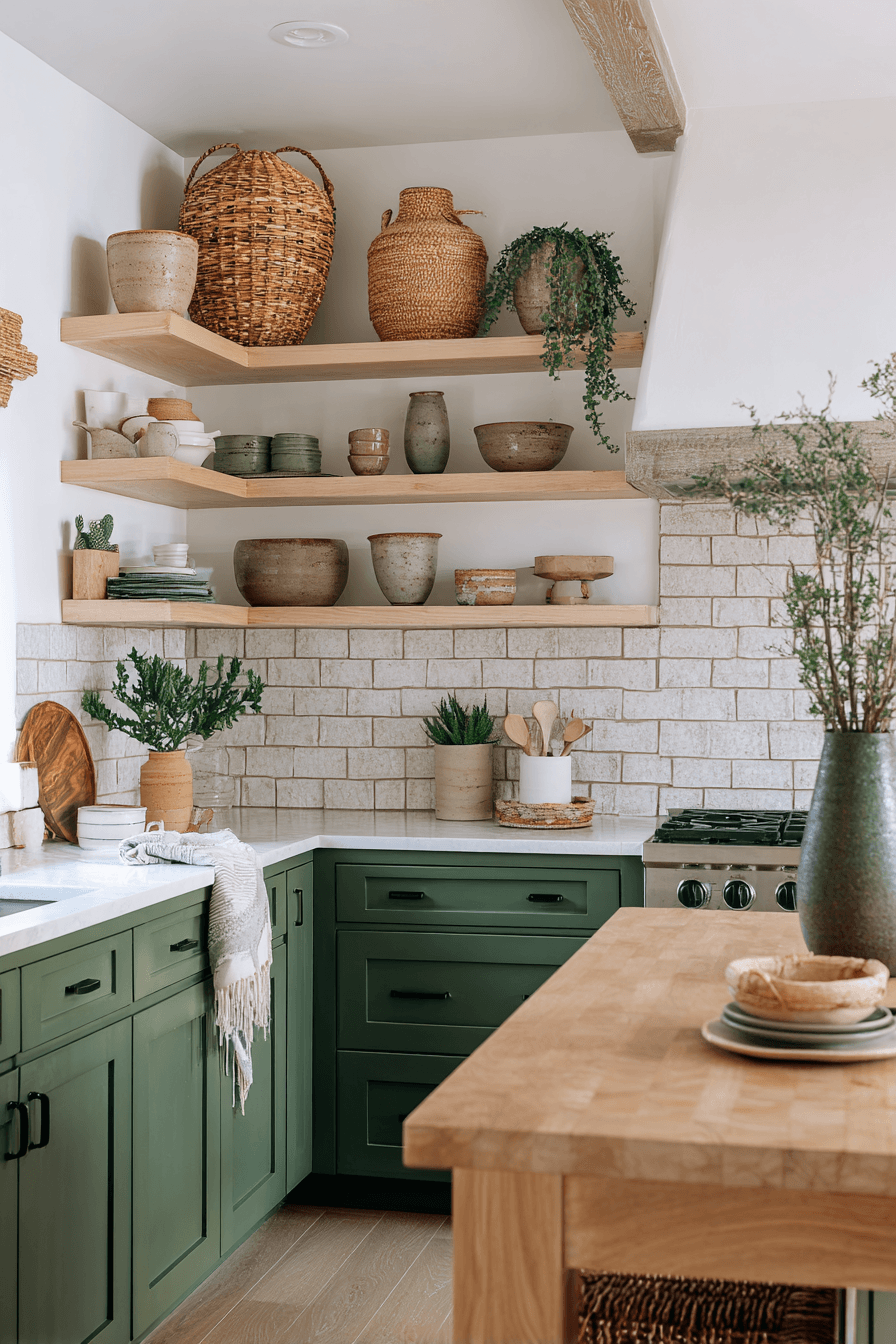 27 Pewter Green Kitchen Cabinet Ideas for a Calm and Timeless Home
