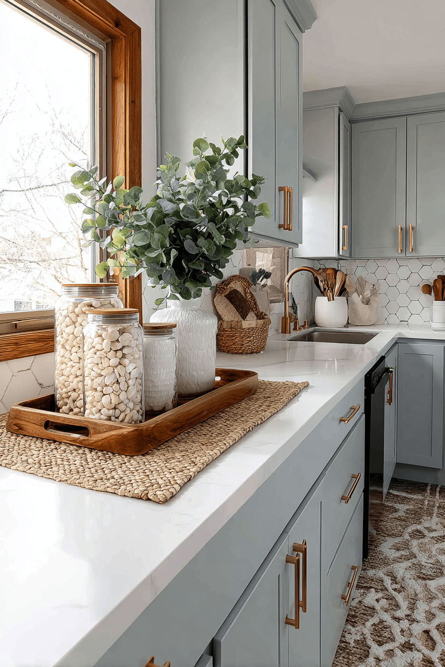 27 Blue Gray Kitchen Cabinets That Feel Calm and Elegant